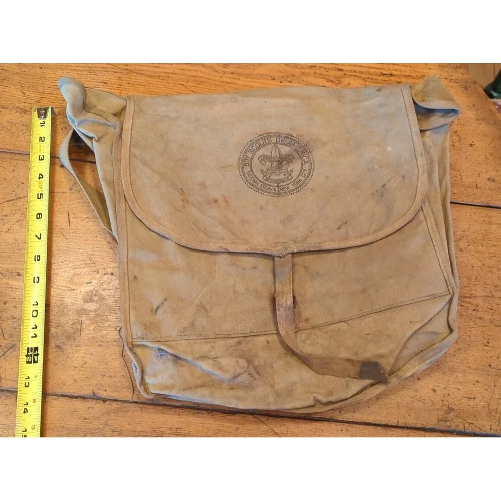 VINTAGE BOY SCOUTS‎ OF AMERICA NATIONAL COUNCIL BACKPACK CANVAS